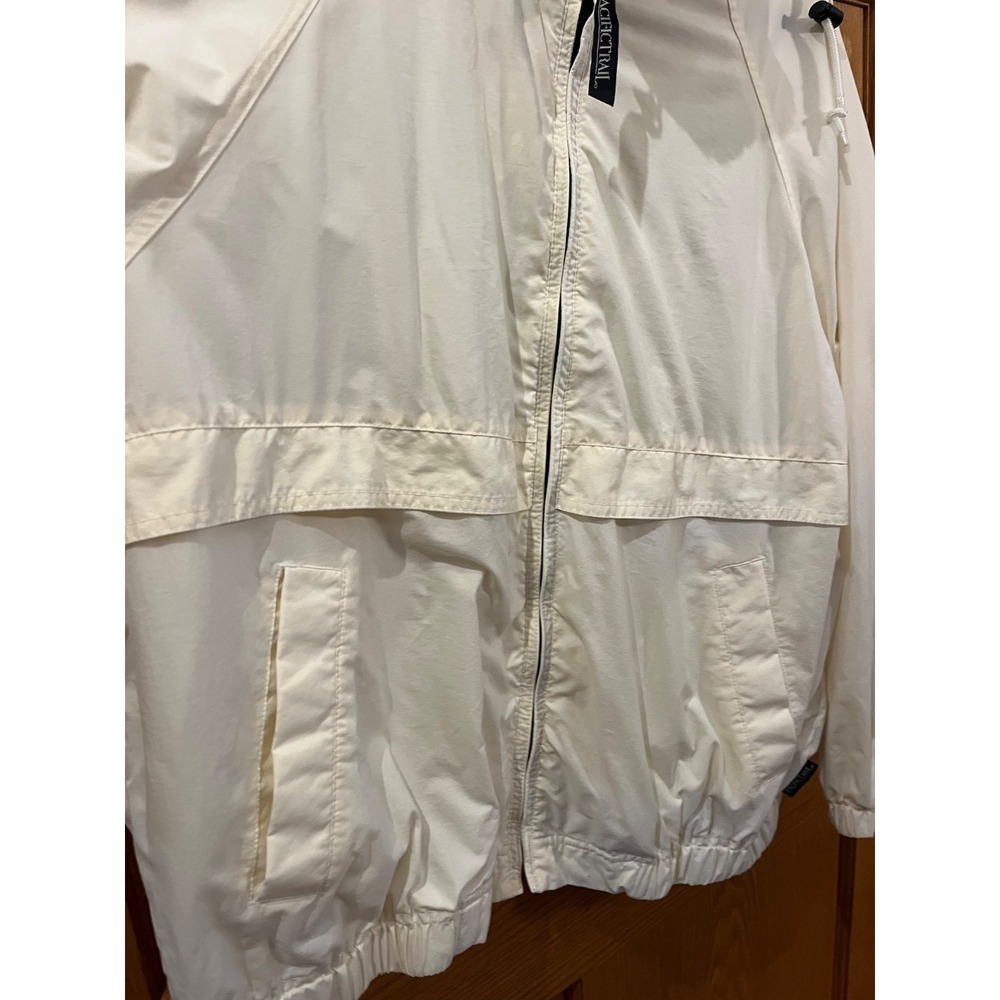 Vintage Pacific Trail DadCore Sportswear FullZip Windbreaker Jacket Ivory SizeXL - Picture 3 of 8